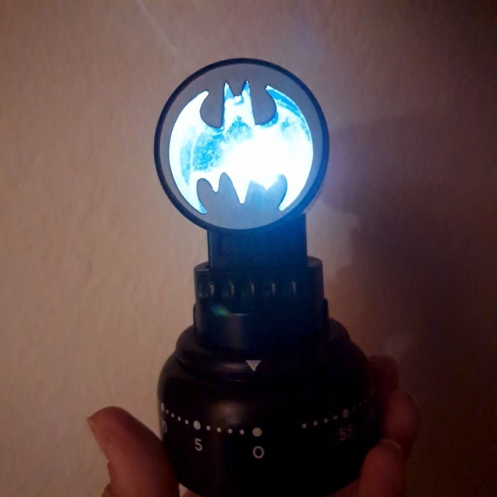 BATMAN Bat signal Kitchen Cooking minute Timer black Seven20 Gotham‎ light works